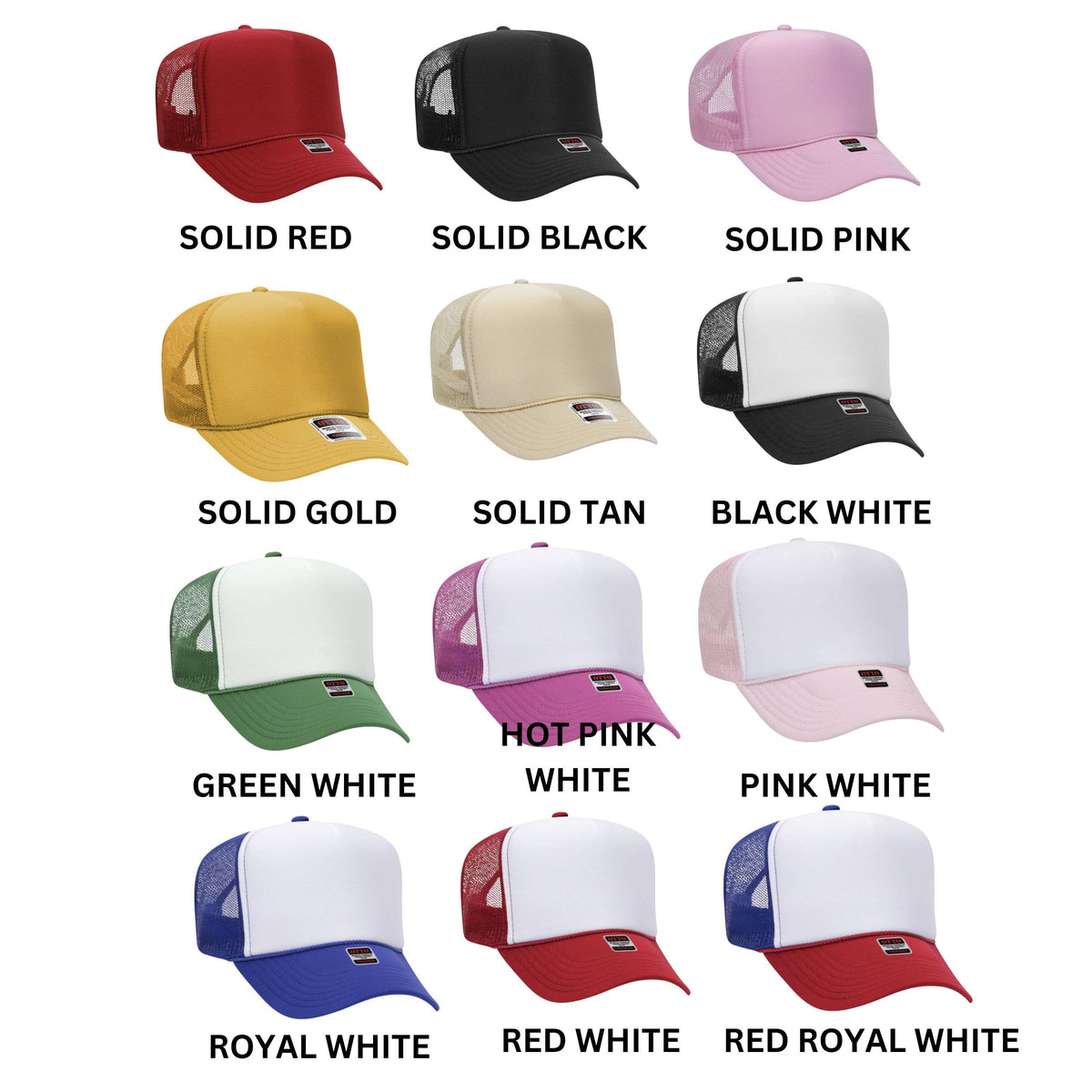 Embroidered Trucker Hat, Custom Trucker Hat, Personalized