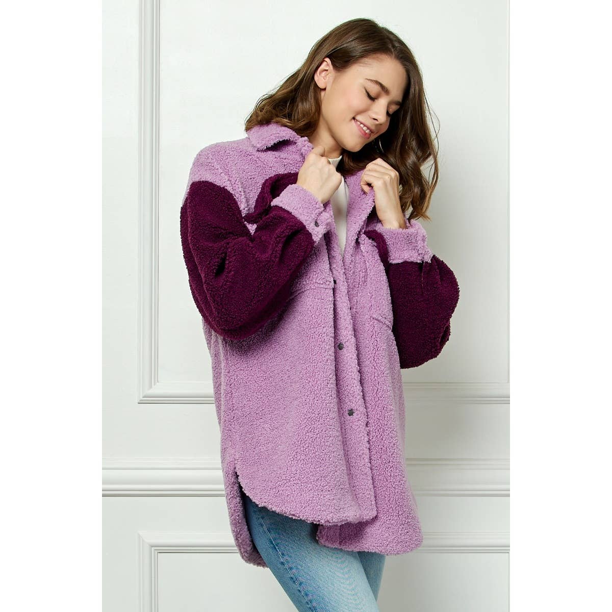 Teddy Sherpa Contrast Jacket