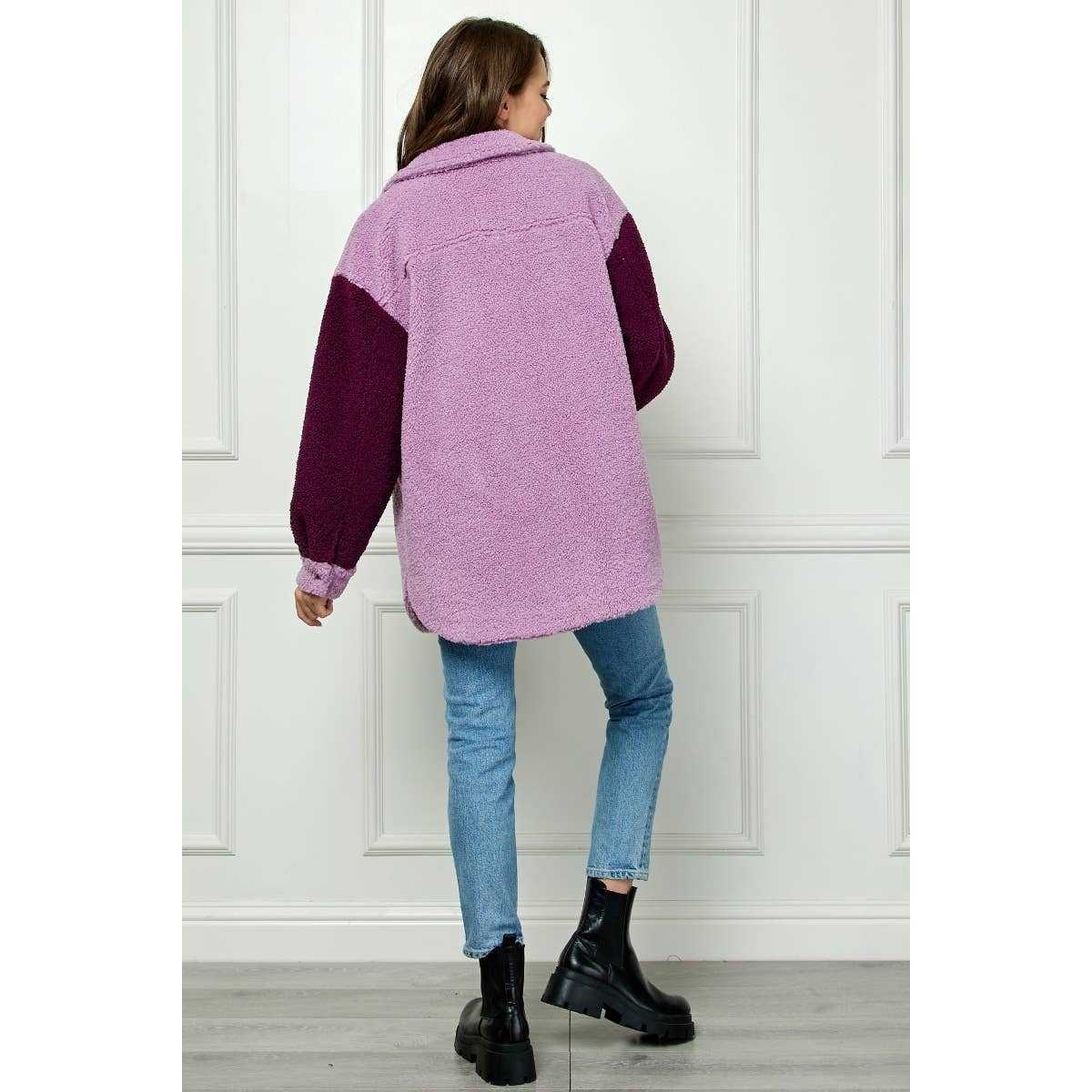 Teddy Sherpa Contrast Jacket