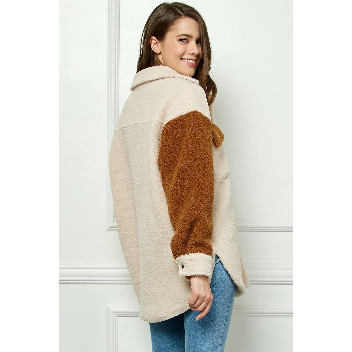 Teddy Sherpa Contrast Jacket