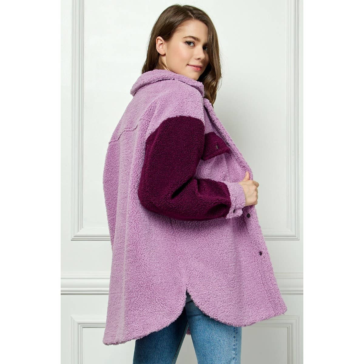 Teddy Sherpa Contrast Jacket