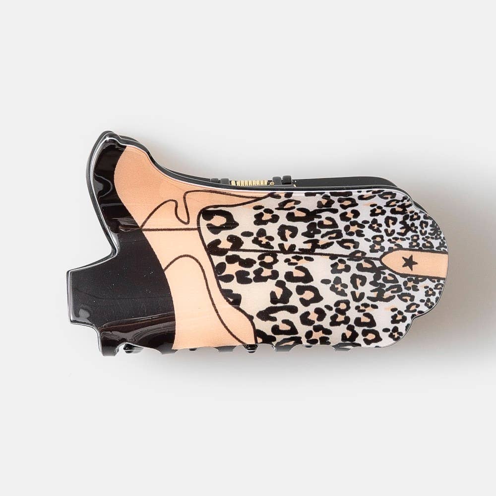 Three Piece Cowboy Boots Hair Claw Set: ASSORTED