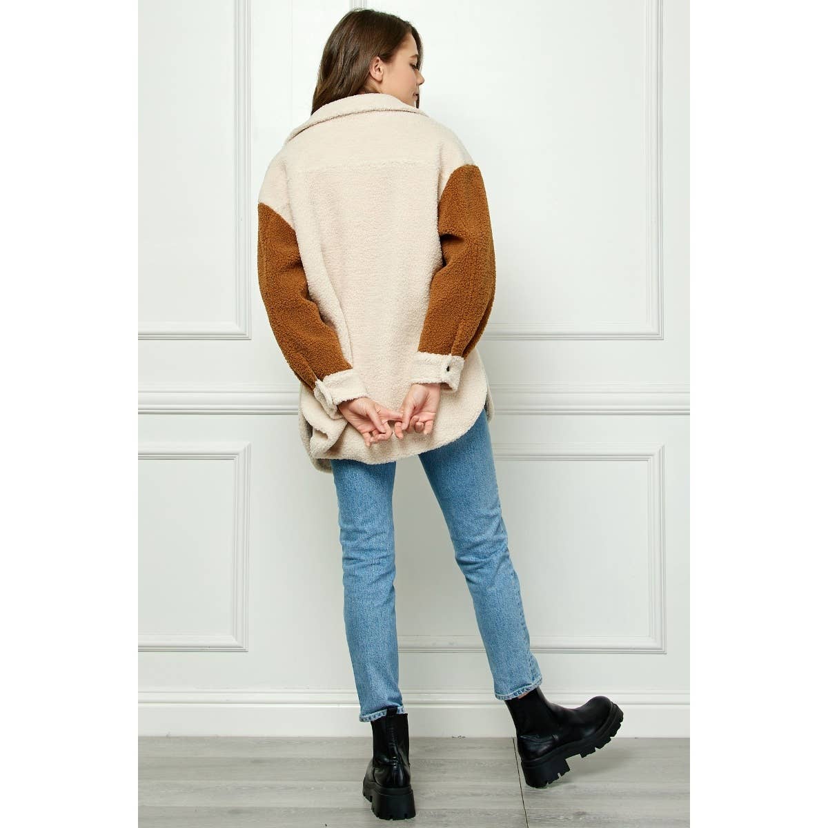 Teddy Sherpa Contrast Jacket