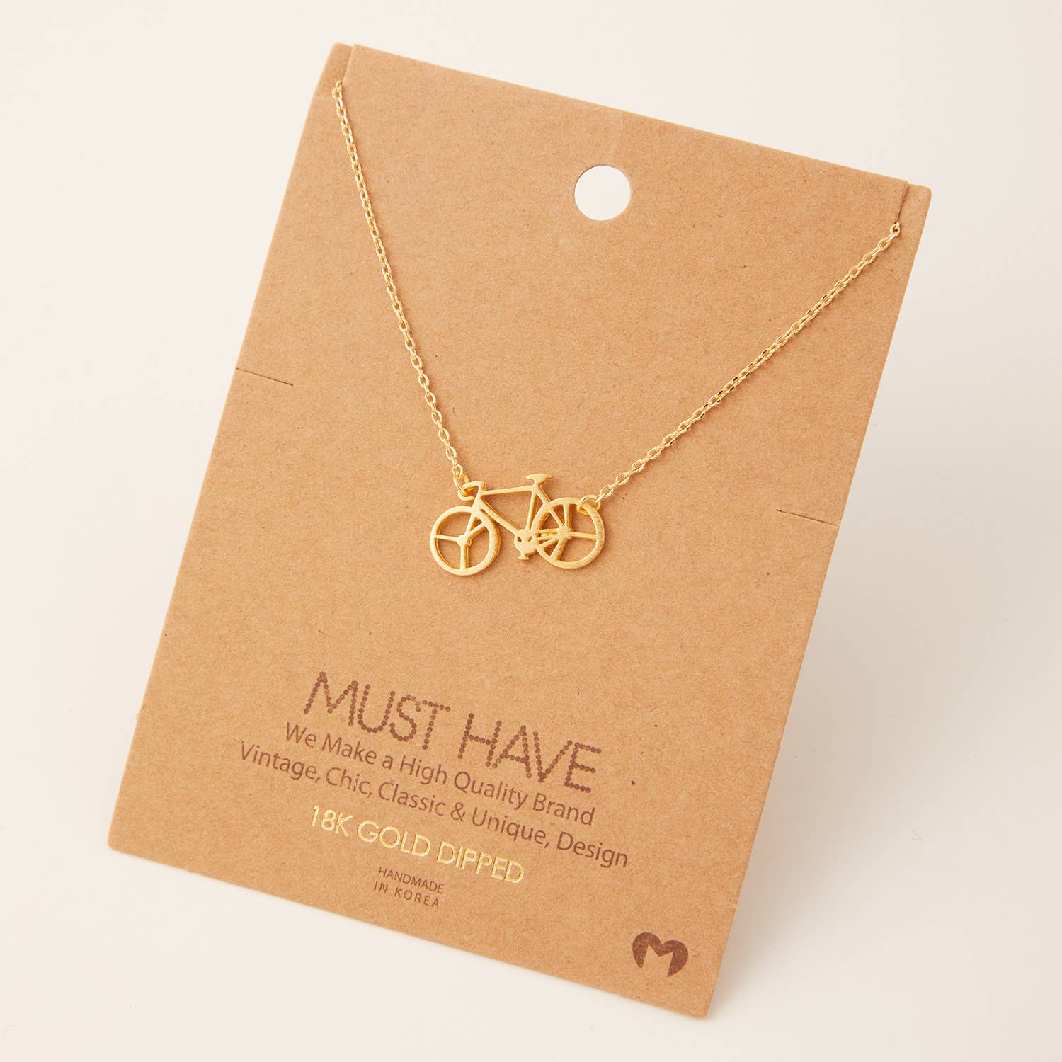 Bicycle Pendant Necklace