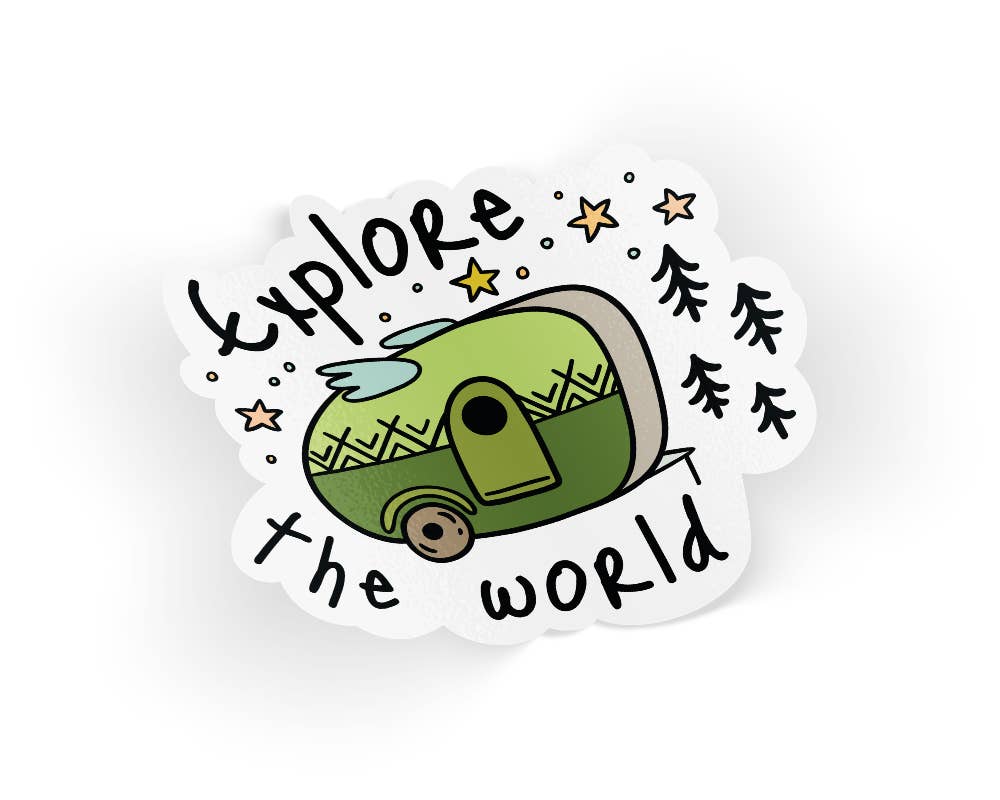 Explore The World Sticker