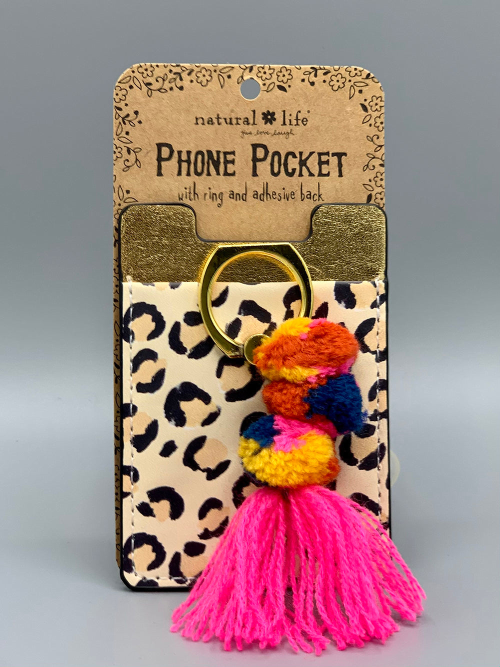 Natural Life - Phone Pocket Ring - Leopard